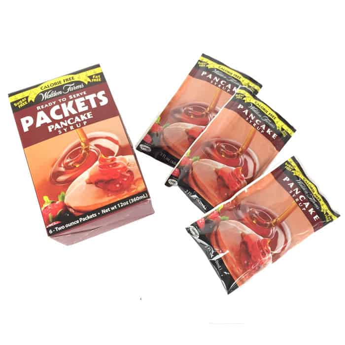 Walden Farms Calorie Free Syrups Single Serve Packet Pancake Syrup