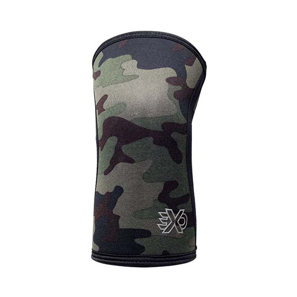 Exo 5mm Knee Sleeves Green Camo Front