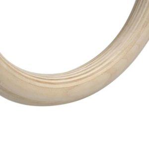 Wood Gymnastic Gym Rings with Adjustable Buckles Straps - Image 2