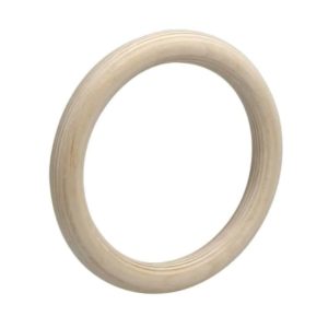Wood Gymnastic Gym Rings with Adjustable Buckles Straps - Image 3