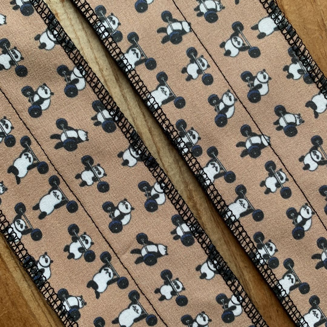 Weightlifting Panda Wrist Wraps by Pop Your Hips