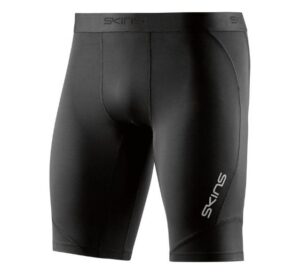 SKINS COMPRESSION DNAMIC MENS 1/2 TIGHTS BLACK/SILVER