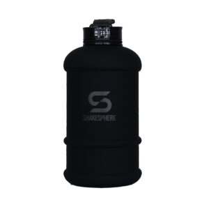 2 x ShakeSphere Matte Black Hydration Water Bottle Jugs 1.3L /& 2.2L