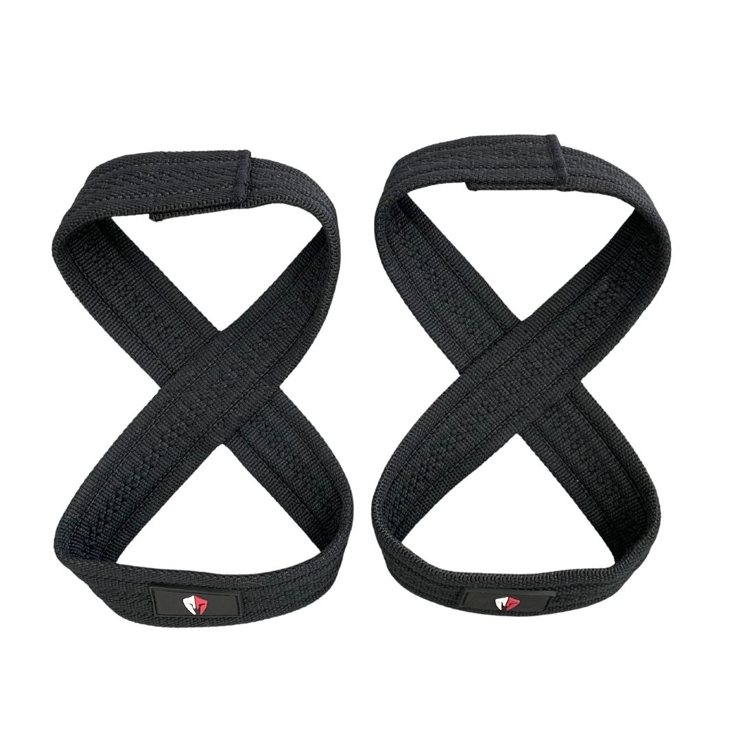 MYPRO Figure of 8 Lifting Straps - Black