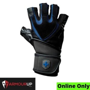Harbinger Training Wristwrap Gloves - Black / Blue