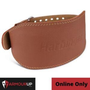 Harbinger Unisex Padded Leather Belt 6''- Brown